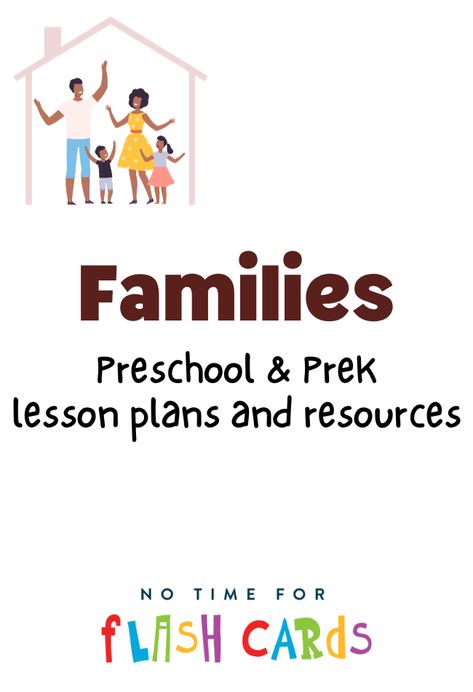 Family Lesson Plans My Family Lesson Plan For Preschool, Family Lesson Plans For Preschool, Daycare Lesson Plans, Curriculum Lesson Plans, Lesson Plans For Toddlers, Toddler Outdoor, Family Songs, Activities For Preschool, Family Theme