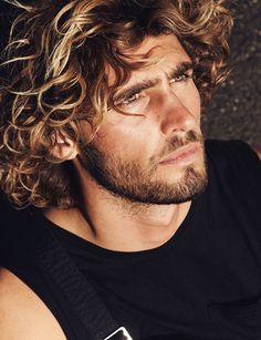 Alex Libby, Growing A Mustache, Tousled Hair, Model Looks, Blonde Guys, Hair Crush, Beard No Mustache, Interesting Faces, Long Hair Cuts