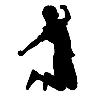 Child Silhouette, Silhouette Sport, Trampoline Party, Jump Party, Sending Mail, Kids Silhouette, Child Free, School Murals, Boy Pic