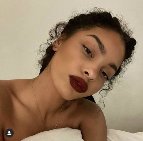 Red Lipstick, A Woman, White Dress, Bed, Makeup, Red, White, Black, Instagram