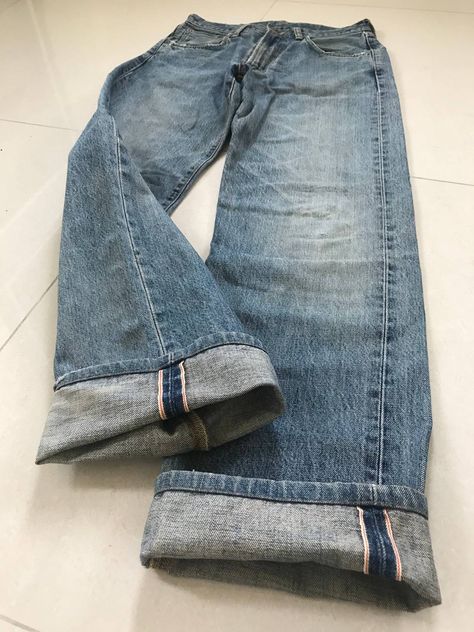 Edwin Vintage Edwin 505 Selvedge Distressed Denim Jeans W28,l30 | Grailed Men's Bottoms, Distressed Denim Jeans, Mens Bottom, Distressed Denim, Grey Jean, Levi Jeans, Denim Jeans, Outfit Inspo, Pants