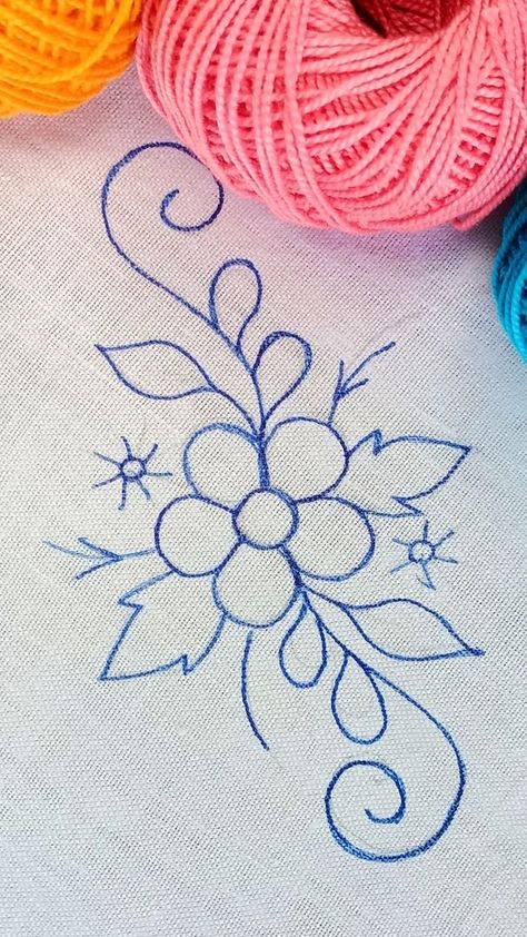 Borderline Design, Flower Sewing, Tutorial Class, Flower Pattern Drawing, Broderie Simple, Basic Hand Embroidery Stitches, Hand Embroidery Patterns Free, Native Beading Patterns, Basic Embroidery