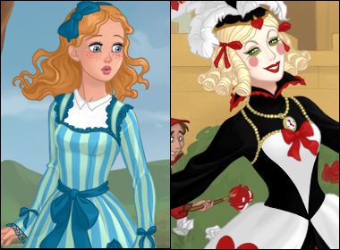 Alice in Wonderland Dress up Game Doll Dress Up Games, Azaleas Dolls, Lollipop Girl, Alice In Wonderland Dress, Choose Her, Wonderland Dress, Create Your Own Character, Dress Up Games, Play Dress Up