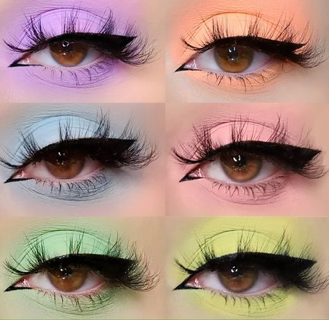 Pastel Eyeshadow Looks For Your Daily Outings - Society19 Eyes With Long Lashes, Pastel Eyeshadow, Pastel Makeup, Cute Eye Makeup, Eye Makeup Designs, Colorful Eye Makeup, Edgy Makeup, Makeup Eye Looks, Creative Eye Makeup