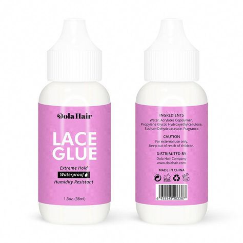 About this item Dolahair Extreme Hold Lace Glue is a non-toxic, latex-free safe water-based glue, designed for people with sensitive skin and scalp, providing a superior, lasting hold for lace front wigs and hair systems without causing damage to your scalp, lace or edges. Waterproof Strong Hold Lace Wig Glue: Waterpro Lace Wig Glue, Lace Glue, Wig Glue, Hair Glue, Strip Mall, Homemade Facials, Safe Water, Hair Help, Hair System