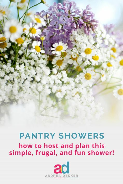 Stock The Pantry Shower, Frugal Pantry, Wedding Open House, Pantry Gifts, New Couple, Couple Shower, New Homeowner, Simple Weddings, Basket Decoration