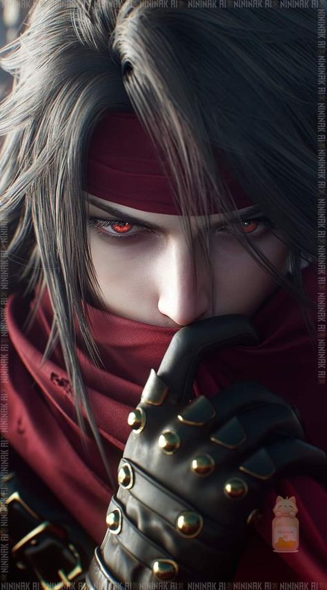 Vincent Valentine Wallpapers, Vincent Final Fantasy Vii, Final Fantasy Vincent, Vincent Ff7, Cloud Ff7, Anime Guy Long Hair, Final Fantasy Cloud, Vincent Valentine, Final Fantasy Collection