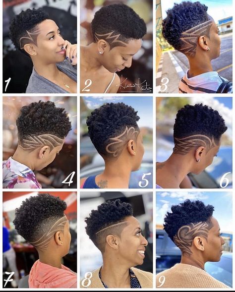 40 Tapered Haircuts on Natural Hair for Women | Black Beauty Bombshells Tapered Haircut For Women, Undercut Ideas, Hairstyle For Black Women, Natural Hair Haircuts, Short Hair Designs, Braids With Shaved Sides, Undercut Styles, Short Shaved Hairstyles, Shaved Side Hairstyles