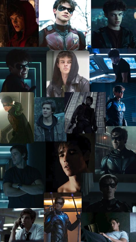 Nightwing Live Action, Dc Titans Wallpaper, Red Hood Aesthetic, Wayne Brothers, Robin Wallpaper, Curran Walters, Jason Todd Robin, Raven Fanart, Titans Tv Series