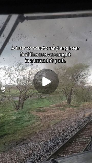 ViralHog on Instagram: "Not your typical train delay! Thankfully, the crew wasn't injured. 🚂🌪️😅 #Tornado #Train #ViralHog" Tornado Gif, Southern Humor, Hit Training, Weather Photography, Train Crash, Crazy Weather, Train Conductor, Train Video, Awesome Nature