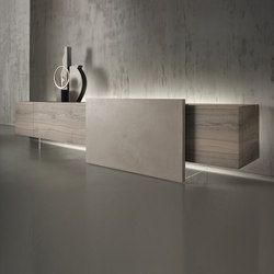 Low Sideboard, Italian Furniture Brands, Credenza Design, Wooden Sideboard, Sideboard Designs, Low Cabinet, Sideboard Storage, Cama Box, Grey Glass