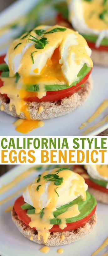 Fancy Eggs Benedict, Avocado Eggs Benedict, Blender Hollandaise Sauce, Blender Hollandaise, Eggs Benedict Recipe, Egg Benedict, Brunch Eggs, Tomato Avocado, Frugal Mom