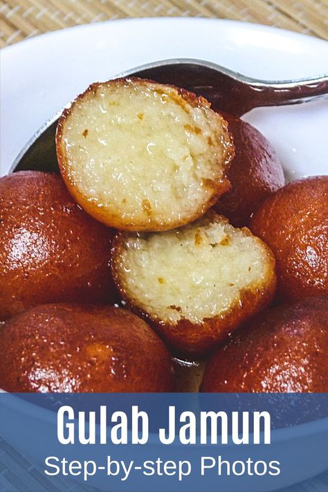 Milk Powder Gulab Jamun Recipe, Easy Gulab Jamun Recipe, Diwali Recipes, Gulab Jamun Recipe, Jamun Recipe, Diwali Sweets, Diwali Food, Gulab Jamun, Indian Dessert Recipes