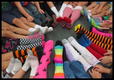 Silly Sock Day... We had a total blast on Silly Sock Day at Crown Point Elementary this past week. The staff and students showed their support for Red Ribbon Week by wearing their silliest silly socks... way to show your PANTHER PRIDE Crown Point!! Silly Socks Day At School, Sock Day At School, Panther Pride, Smile Makers, Pride Week, Silly Socks, Red Ribbon Week, Student Council, School Inspiration