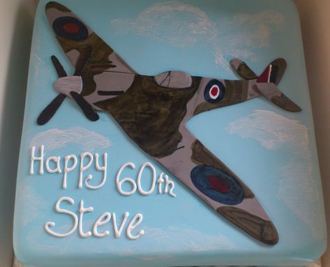 Spitfire cake Spitfire Cake, Airplane Birthday Cakes, Novelty Cakes, Book Launch, Unicorn Cake, Creative Cakes, Celebration Cakes, Diy Food, Birthday Cakes