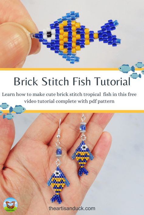 Wire Seed Bead Jewelry, Bead Animals Patterns Easy Tutorial, Seed Bead Projects Free Pattern, Beadweaving Patterns Free, Beaded Brick Stitch Patterns, Bead Weaving Patterns Free For Beginners, Beaded Animals Tutorial Free Pattern, Delica Beads Patterns, Seed Bead Tutorial For Beginners