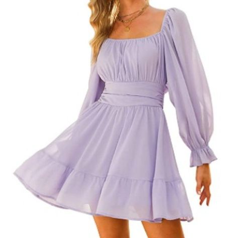 Purple Dress Short, Purple Dress Casual, Promotion Dresses, Bat Mitzvah Dresses, Casual Cocktail Dress, Light Purple Dress, School Dance Dresses, Banquet Dresses, Lavender Dresses