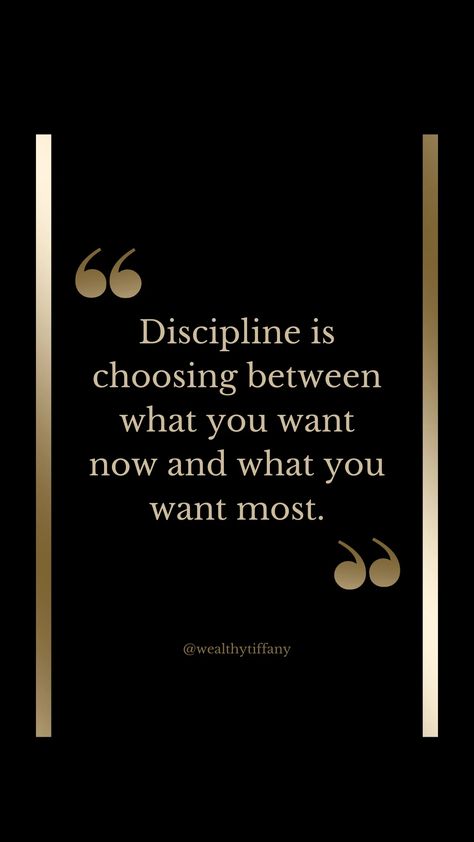 🌟 **The Art of Financial Discipline: Choosing Long-Term Goals Over Instant Desires!** 💸🛡️  Hello Financial Disciples! 👋💡 Let's delve into the profound wisdom that encapsulates the essence of financial success: "Discipline is choosing between what you want now and what you want most," especially when it comes to the delicate balance of spending and investing money. 🤔💰  🛡️ **The Power of Financial Discipline:** In a world that often celebrates instant... Money Discipline Quotes, Financial Discipline, Discipline Quotes, Personal Development Quotes, Long Term Goals, Development Quotes, Empowerment Quotes, Investing Money, Financial Success