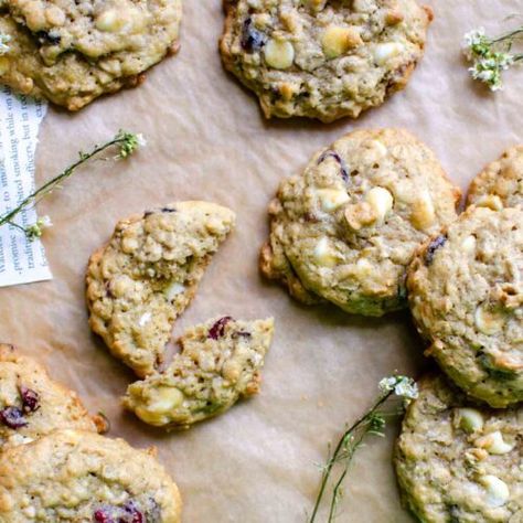 Sourdough White Chocolate Cranberry Oatmeal Cookies - Sourdough White Chocolate Cranberry Cookies, Cranberry Sourdough, Sourdough Cookies, Coconut Pecan Cookies, Cranberry Oatmeal Cookies, Cranberry Oatmeal, Cranberry White Chocolate, White Chocolate Cranberry Cookies, Oatmeal Cranberry Cookies