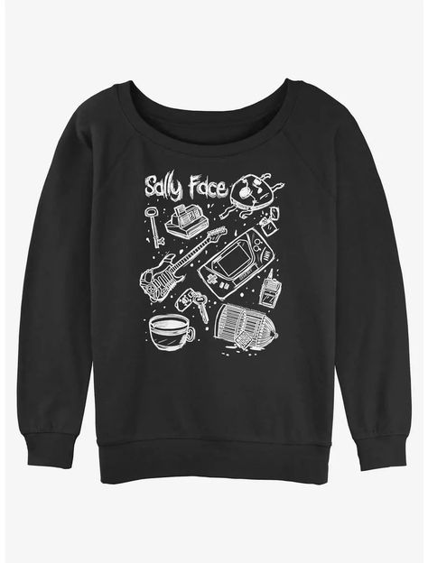 Face Doodles, Doodle Girl, Slouchy Sweatshirt, Sally Face, Tall Hoodies, Her Universe, Plus Size Fits, Hoodie Girl, Sweaters And Jeans