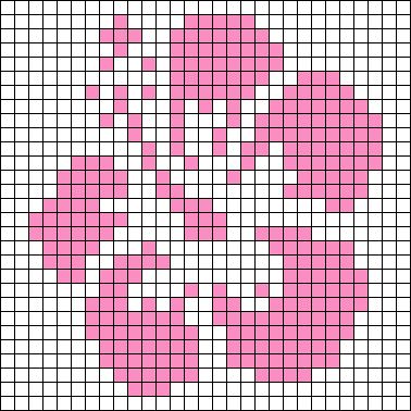 71509 Horizontal Alpha Pattern, Crochet Bag Graph, Cherry Blossom Pixel Art Grid, Alpha Patterns Pixel Art Simple, Pixel Art Pattern Flower, Flower Pixel Grid, Pixel Art Pattern Easy Cute, Pixel Grid Crochet Aesthetic, Flower Pixel Pattern