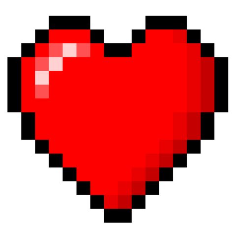 Minecraft 8-Bit Heart Minecraft Png, Pixel Heart, 8 Bits, Valentines Ideas, Heart Stickers, 8 Bit, Case Stickers, Relationship Quotes, Pixel Art