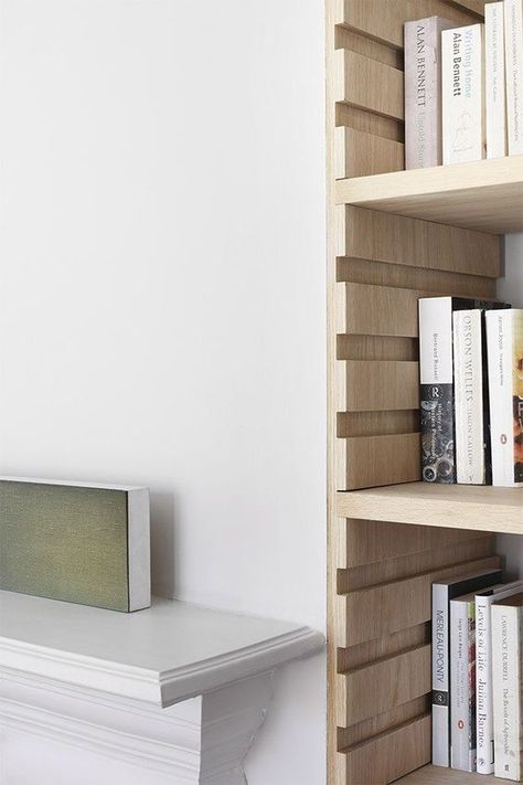 25+ Smart Adjustable Shelving Ideas, Smart Adjustable Shelving Inspiration is a part of our design inspiration series.See More >>> Edwardian House Renovation, Diy Shelves Ideas, Bibliotheque Design, Shelves Ideas, Joinery Details, Edwardian House, Bookshelf Design, Diy Holz, Plywood Furniture