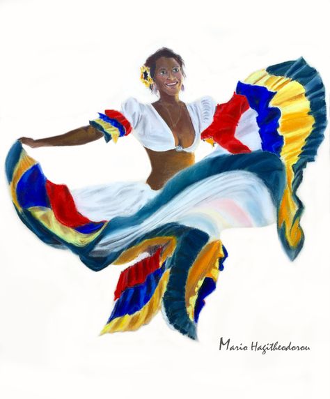 Sega dancer, mauritius island Mauritius Drawing, Mauritius Tattoo, Mauritius Painting, Haiti Aesthetic, Cottage Illustration, Dancer Drawing, Mauritius Island, African Artwork, Cuban Art