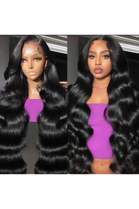 Full 13x6 Lace Frontal Wigs Human Hair Pre Bleached Knots Body Wave Lace Front Wigs Human Hair Pre Plucked with Baby Hair HD Transparent Human Hair Wigs for Women 180 Density 22 Inch Body Wave Lace Front Wigs, Hair Wigs For Women, Lace Front Wigs Human Hair, Lace Frontal Wigs, Wigs Human Hair, Wigs For Women, Womens Wigs, Lace Frontal Wig, Frontal Wigs