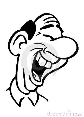 Cartoon Drawing Laughing Man Royalty Free Stock Photography ... Cartoon Laughing Face Drawing, Laughing Cartoon Face, Caricature Drawing Sketches Easy, Laughing Face Drawing, Laughing Illustration, Laughing Drawing, Stencil Sketch, Funny Cartoon Drawings, Funny Face Drawings