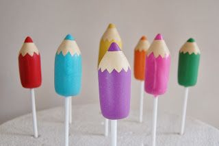 Pencil Cookies, School Desserts, Crayon Cake, Teacher Cupcakes, Teacher Cookies, Delish Cakes, Teacher Cakes, Art Parties, Pops Cake