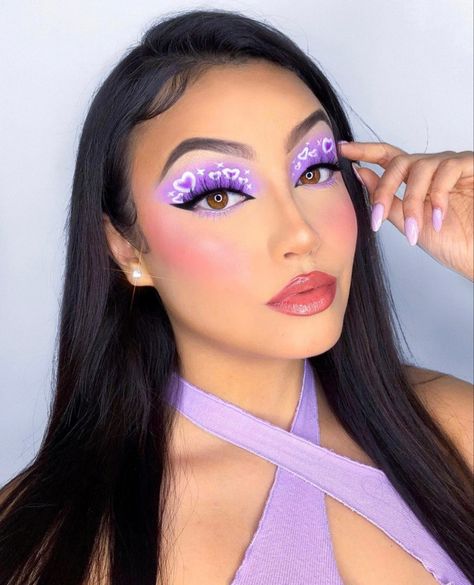 Natural Eye Shadow, Lavender Makeup, Bright Eye Makeup, Face Art Makeup, Rave Makeup, Magical Makeup, Natural Eyeshadow, Eye Makeup Pictures, Purple Makeup