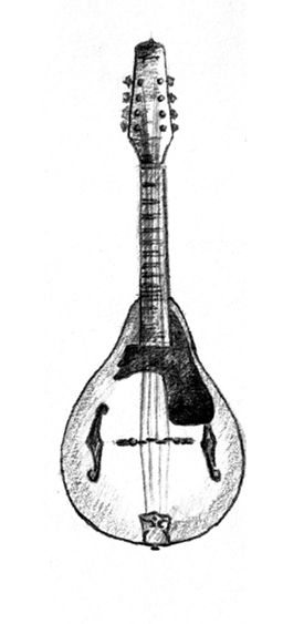 Pencil Drawing of a Mandolin Mandolin Tattoo, Rain Tattoo, Drawing Stuff, Mandolin, Art Class, Pencil Drawing, Artsy Fartsy, Simple Tattoos, Art Classes