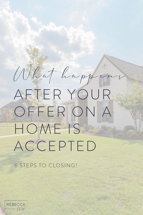 What Happens After Your Offer on a House is Accepted? Accepted Offer Real Estate, Buying A House Announcement Ideas, First Time Home Buyer Quotes, Home Buyers Guide, Bought A House Quotes, Offer Accepted Real Estate, After Closing On A House, Buying A House Quotes, Closing On House