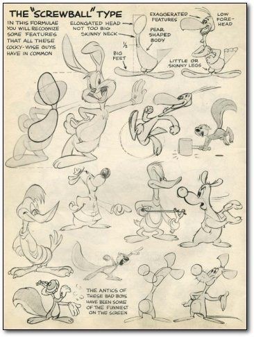 The ‘Screwball’ Type Preston Blair, Animation Schools, Woody Woodpecker, Animation Tutorial, Animation Reference, Animated Drawings, Character Design Animation, Old Cartoons, Character Sheet