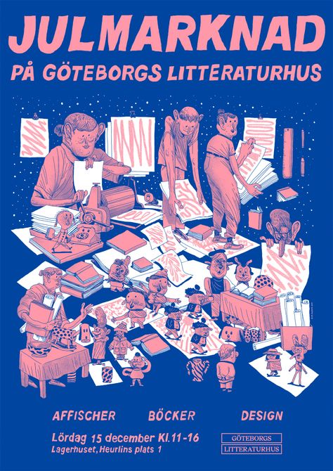 GBG LITTERATURHUS julmarknad poster on Behance Bazaar Poster, Christmas Poster Design, Market Poster, Design For Christmas, Gothenburg, Christmas Poster, Christmas Market, Graphic Design Posters, Illustrations Posters