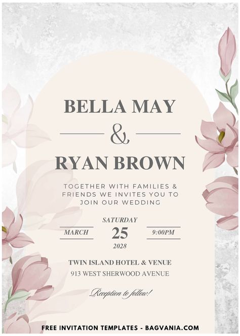 Download (Easily Edit PDF Invitation) Gorgeous Thistle Anemone & Sakura Wedding Invitation #free #freeinvitation2019 #birthday #disney #invitations #invitationtemplates Sakura Wedding Invitation, Hotel Transylvania Birthday, Carnation Wedding, Sakura Wedding, Rose Wedding Invitations, Disney Invitations, Birthday Disney, Greenery Wedding Invitations, Trends For 2024