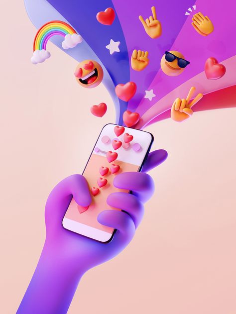 Behance :: 为您呈现 Yuumei Art, Kristina Webb, 3d Karakter, 심플한 그림, Design Thinking Process, 3d Artwork, 3d Texture, Hand Holding, Instagram Design