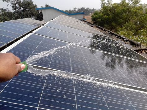 How To Clean Solar Panels, Cleaning Solar Panels, Solar Panel Cleaning, Diy Solar Panel, Bob Vila, Reduce Energy, Solar Projects, Diy Solar, Wind Power