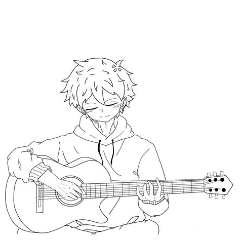 It can be an anatomy ;) feel free to use Guy Playing Guitar Sketch, Boy With Guitar Sketch, Boy Playing Guitar Drawing, Playing Guitar Reference, Playing Guitar Drawing, Boy Playing Guitar, Guitar Reference, Guitar Sketch, Hard Drawings