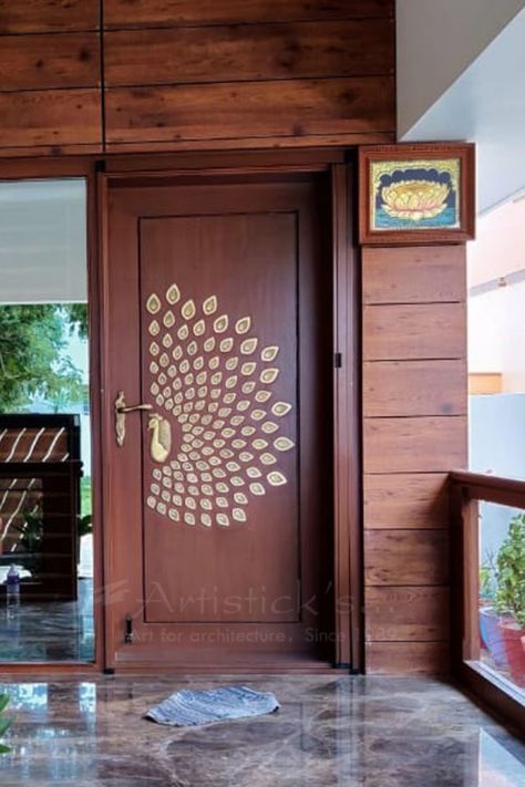 Are you searching for a unique front door to buy for your home, then you are in the right place. Artisticks have created front doors for the home since 1989 in a variety of designs such as contemporary, classic which are used by leading architects and interior designers in India. #frontdoor #maindoor #frondoorforhome Indian Main Door Designs, Aluminium Door Design, Pintu Interior, House Main Door, House Front Door Design, Modern Entrance Door, Single Door Design, House Main Door Design, Door Design Photos