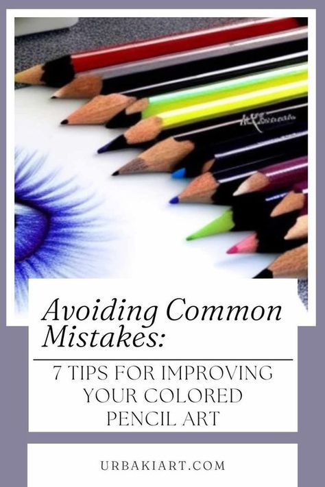 Are you struggling to get the results you want with colored pencils? You're not alone. Many artists, especially beginners, make mistakes that can affect the quality of their work. In this video, you'll learn about the 7 most common errors that artists make and how to avoid them. With these seven tips, you'll be able to avoid some of the most common mistakes that artists make when working with colored pencils. You'll learn how to create smooth blends, get the most out of your materials and... How To Use Oil Pencils, How To Blend Colored Pencils, Pencil Tricks, Color Pencil Art For Beginners, Colored Pencil Drawing Tutorial, Colored Pencil Lessons, Blending Markers, Art Knowledge, Pencil Coloring