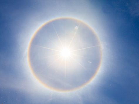 Sun Halo, Circle Rainbow, Angel Halo, Sun Aesthetic, Sun Dogs, Matka Natura, Circle Light, Digital Museum, Surrealism Photography