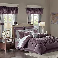 Madison Park Essentials 24-piece Loretta Bed Set Window Valances, Silk Comforter, How To Clean Pillows, Comforter Bedding Sets, King Comforter Sets, Bed In A Bag, Queen Comforter Sets, The Madison, Madison Park