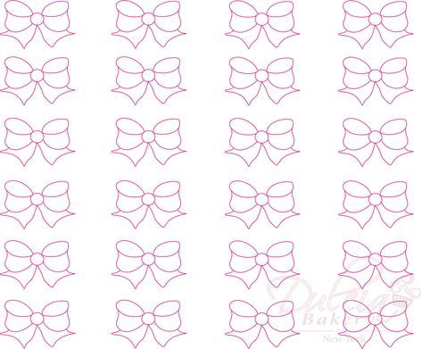 Bows Template, Icing Transfer Templates, Piping Templates, Fondant Bows, Royal Frosting, Printable Heart Template, Royal Icing Templates, Macaron Template, Icing Transfers