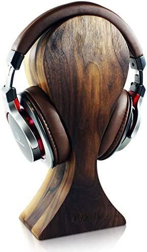 Diy Headphone Stand, Vinyl Record Furniture, Headphones Stand, Wood Headphones, Wooden Staff, Wood Lamp Design, Bedroom Furniture Makeover, Wooden Shoe Racks, Headphone Holder