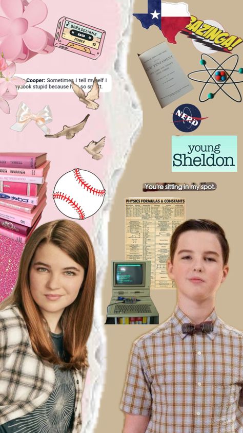 every Missy needs her Sheldon #young sheldon #missycooper #sheldoncooper Young Sheldon Aesthetic, Missy Cooper, Physics Formulas, Young Sheldon, Mckenna Grace, Sheldon Cooper, New Testament, Good Movies, Tv Shows