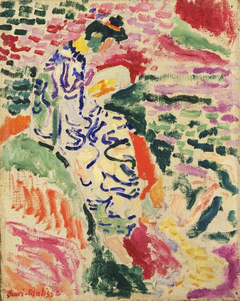 Henri Matisse. La Japonaise: Woman beside the Water. Collioure, summer 1905 | MoMA  [Influenced Duchamp-->Bourgeois.} Matisse Kunst, Matisse Art, Artwork Online, Lukisan Cat Air, Poster Retro, Art Collage Wall, Poster Vintage, Landscape Wall Art, Exhibition Poster