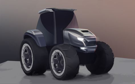 A concept, mean, tractor concept Tractor Concept, Tractor Design, Tractor Idea, Future Transportation, Concept Vehicles, Sideboard Designs, Heavy Machinery, Truck Design, Robot Design