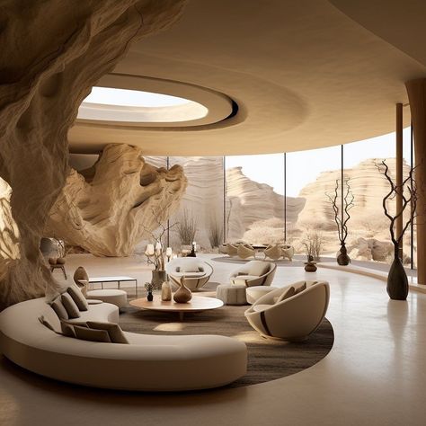 Mountain Inspired Interior Design, Designer Furniture Luxury, Mountain Hotel Interior, Houses On A Mountain, Wall Backyard Ideas, Desert Interior Design, Mountains Desert, Dreamscape Architecture, Mountain Interiors